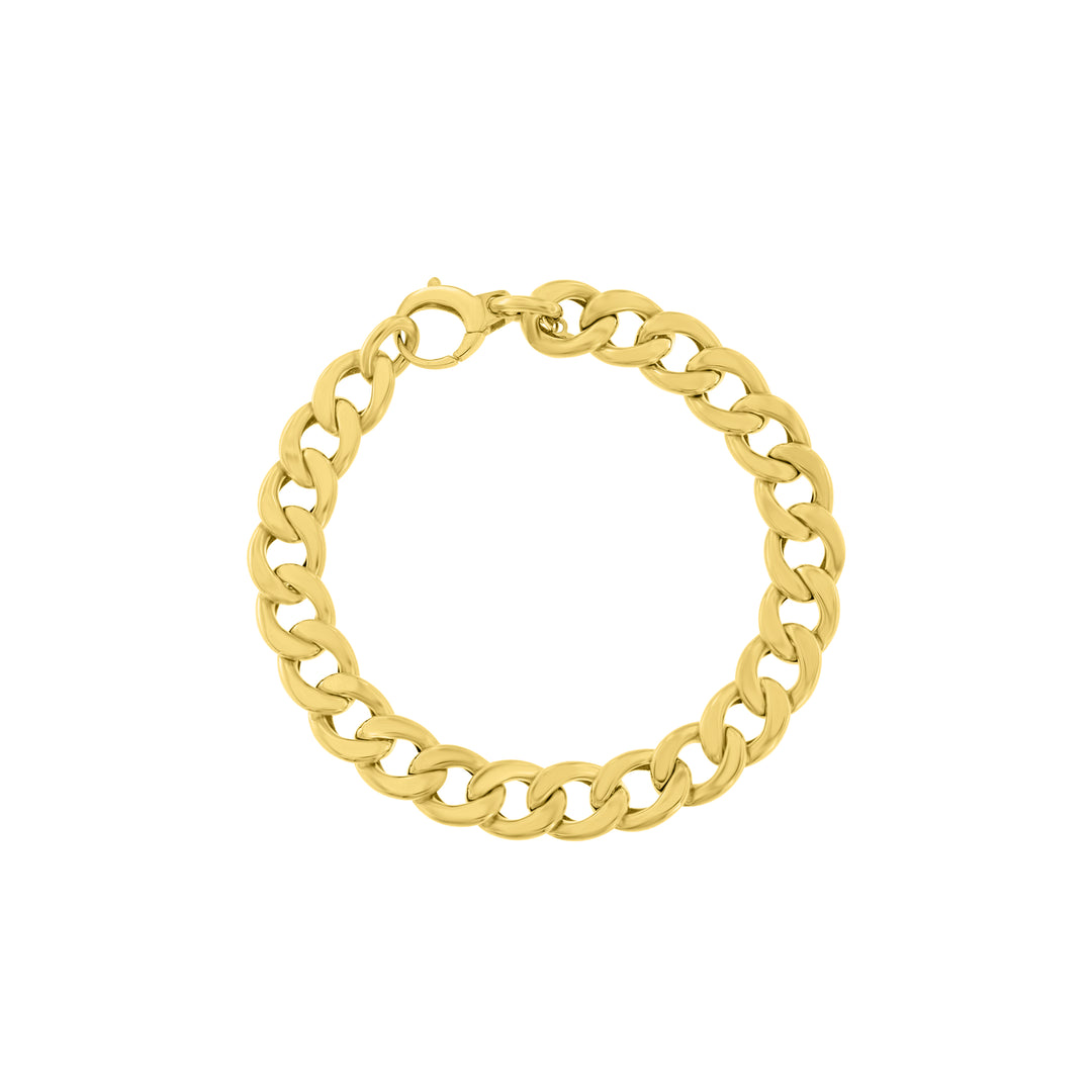 צמיד חוליות איטלקי מזהב צהוב 14 קראט